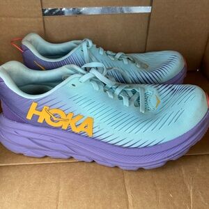 Hoka Blue and Purple Running Shoes